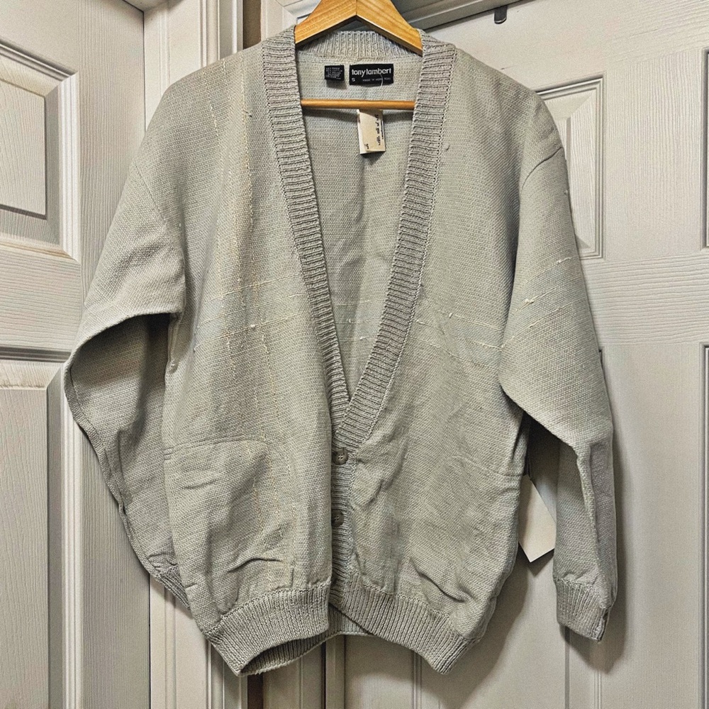 RARE NWT VINTAGE Tony Lambert cardigan